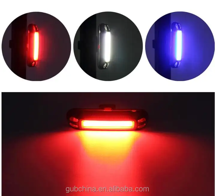 GUB M-38 fanale posteriore per bicicletta fanale posteriore a LED di alta qualità con carica USB per manubrio della bici forcella reggisella per bicicletta