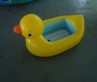 Meilleures ventes d'été pour les flotteurs de bain pour bébé, flotteurs de bain en forme de canard jaune, piscine gonflable pour enfants