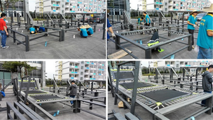 Cao mùa xuân miễn phí Trampoline với an toàn Net Bounce nhà thương mại trong nhà Thiết bị sân chơi - Product Image 4