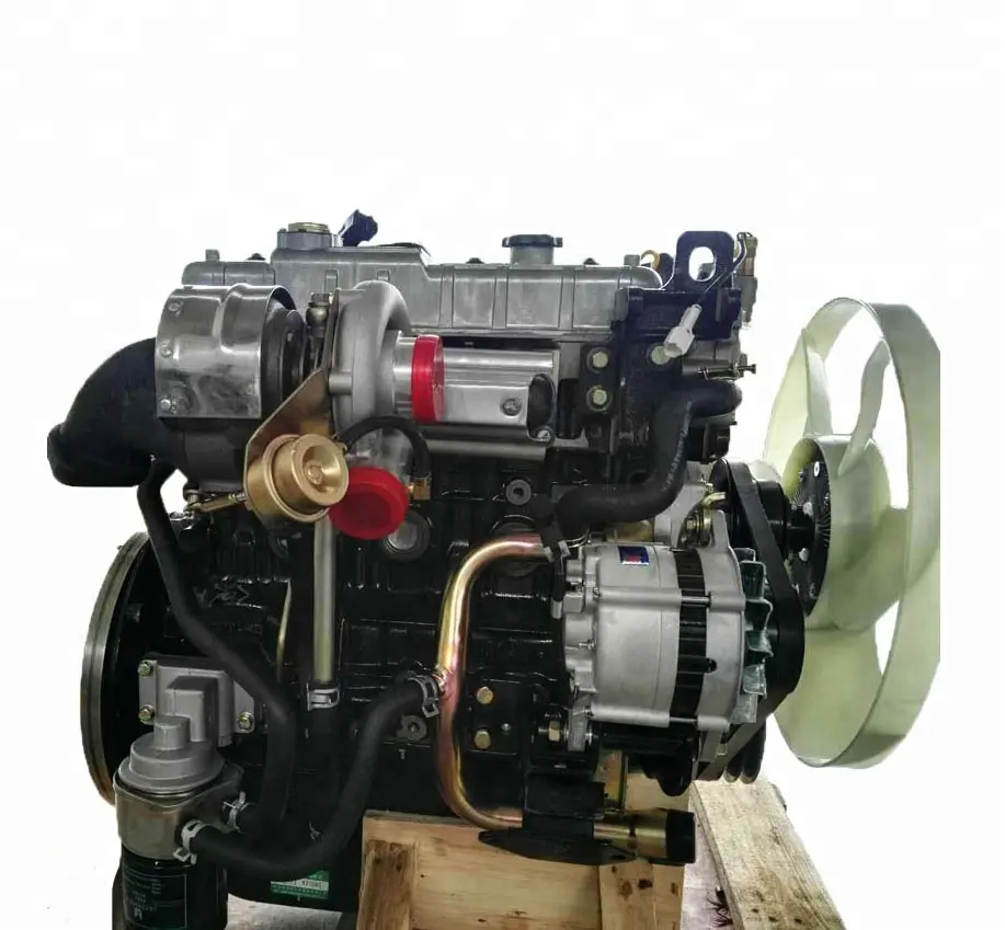 Gloednieuwe 4 Cilinder 62kw 140pk 2800 Cc 4jb1 Turbocharged Complete Diesel Engine Voor Isuzu Boot Marine Pickup Motor