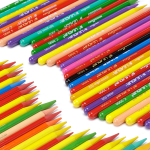 <span class=keywords><strong>Crayons</strong></span> <span class=keywords><strong>de</strong></span> <span class=keywords><strong>cire</strong></span> colorés LEADUR SUPER pour dessin et peinture, noirs, ronds, 12/18/24/36 couleurs - Product Image 2