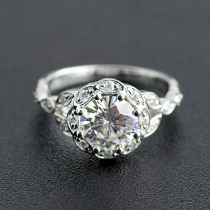 Anel de casamento 14k, branco, marquise, formato de halo, 8mm <span class=keywords><strong>oec</strong></span>, redondo, <span class=keywords><strong>moissanite</strong></span>