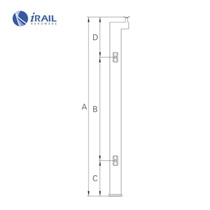 316 thép không gỉ kính lan can cho cầu thang-Tùy chỉnh lan can Hệ Thống Bài - Product Image 2