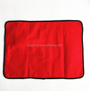 <strong>Christmas</strong> and New Year <strong>Round</strong> <strong>Tablecloth</strong> and Mat Decoration Felt Home Usage Supplies Model Shaped Packaged in Bags - Product Image 5