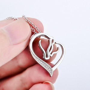 <span class=keywords><strong>Cavallo</strong></span> Commercio All'ingrosso Della <span class=keywords><strong>Collana</strong></span> 925 Sterling Silver Testa di <span class=keywords><strong>Cavallo</strong></span> Del Pendente Del Cuore Della <span class=keywords><strong>Collana</strong></span> - Product Image 6