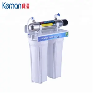 2 Stage drinking water filter machine with steel bracket and UV