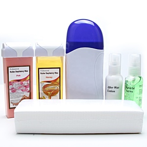 Rodillo profesional para depilación, Kit de máquina de <span class=keywords><strong>cera</strong></span> <span class=keywords><strong>depilatoria</strong></span> con aceite nutritivo - Product Image 1