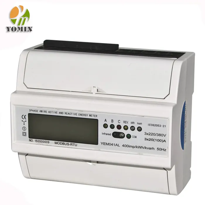 New Rs485 Three Phase Multifunction LCD Power Energy Meter