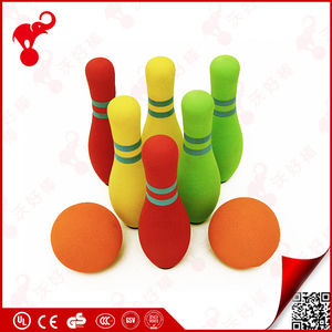 Chine usine NBR <span class=keywords><strong>mousse</strong></span> sport jouet 6 broches mini bowling ensemble, enfants <span class=keywords><strong>en</strong></span> plastique de bowling pin - Product Image 1
