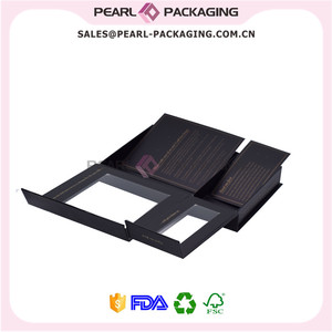 Caja de Empaque para Extensiones de Cabello Estilo Caja de Lujo con Ventana Transparente - Product Image 3