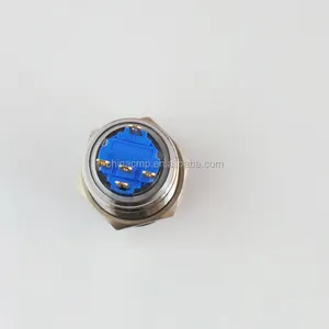 22mm logam anti-perusak tahan air power on off mulai menekan tombol, biru mata elang 12 v 24 v 220 v diterangi switch