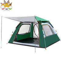2-4 Persoon Automatische Familie Camping Tent Grote Ruimte Pop Up Backpacken Koepel Strand Tent Uv-bescherming Draagbare Zon onderdak Tent