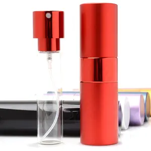 2019 热销金属泵喷雾器 15毫升圆形细雾可再充装扭曲雾化器香水喷雾瓶