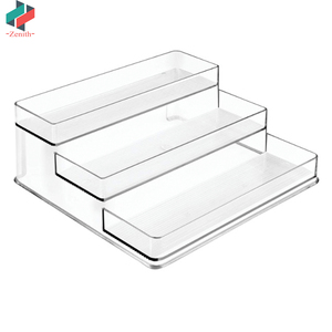 Giá để đồ nhà bếp ZNF00018 lớn, trong suốt, 3 tầng, để trên mặt bàn, tủ lạnh, ngăn đá, chất liệu nhựa, dùng để đựng gia vị - Product Image 6