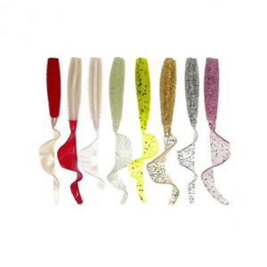 Coloré <span class=keywords><strong>gulp</strong></span> grub leurres de pêche unique queue ver doux appâts - Product Image 6