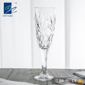 Copa de Vidrio de Soda-Lima de Tallo Alto de Lujo al por Mayor, sin Plomo, para Flautas, 200 ml, Transparente, Clásica y Elegante para Celebraciones - Product Image 4