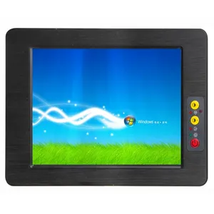 15" AIO Computer with 2 LAN 4 USB 5 COM All in one PC 4GB RAM 64GB 128GB SSD Touch Screen Industrial Panel PC
