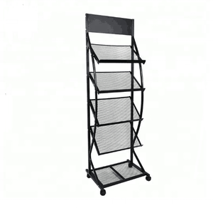 Ruimei kim loại lưới hiển thị Tạp Chí <span class=keywords><strong>Rack</strong></span> cho tờ báo Brochure <span class=keywords><strong>Atlas</strong></span>-bột tráng & cho - Product Image 1