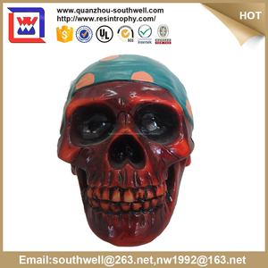 Polyresin caja <span class=keywords><strong>de</strong></span> <span class=keywords><strong>ahorro</strong></span> <span class=keywords><strong>de</strong></span> dinero <span class=keywords><strong>y</strong></span> <span class=keywords><strong>de</strong></span> encargo <span class=keywords><strong>de</strong></span> resina banco <span class=keywords><strong>de</strong></span> moneda <span class=keywords><strong>y</strong></span> rojo humano skull moneda del - Product Image 1