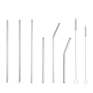 Accessori per Bar cannuccia conica in acciaio inossidabile con custodia in <span class=keywords><strong>lino</strong></span> e spazzola per la pulizia - Product Image 6