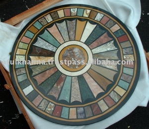 Marqueterie De marbre Belle Table Ronde Tops - Product Image 1