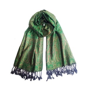 Châle en pashmina en polyester et viscose, écharpe islamique arabe, hijab, plusieurs couleurs, cappa - Product Image 2
