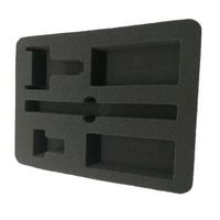 Mousse d'emballage en polyéthylène expansé noir, insert en mousse personnalisé pour boîte