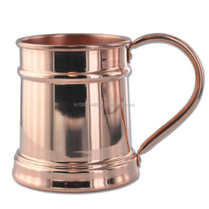 Tazas de mula de Moscú hechas a mano de cobre sólido, accesorios de barra de Metal Premium para cócteles, Vasos - Product Image 1