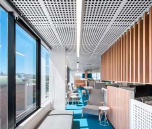 Panneau insonorisant perforé de conception moderne pour la solution de conception graphique de salle de conférence de réunion - Product Image 6