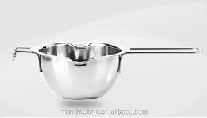 Pot à chocolat en acier inoxydable, four à fondre, pot à lait, outil pour faire fondre le beurre, outils de pâtisserie, bol chauffant avec poignée mtl - Product Image 2