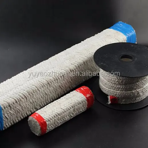 Ceramic Fiber Rope/Square Braided High Temperature Gasket Seal Rope for Boiler/Furnace/Oven/Kiln Casting