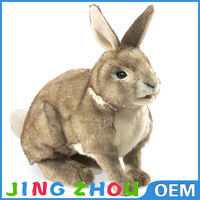 Peluche géante de 12 pouces, animal en peluche réaliste, lapin en peluche réaliste, jouets en peluche doux personnalisés, lapin en peluche pour cadeau de Pâques