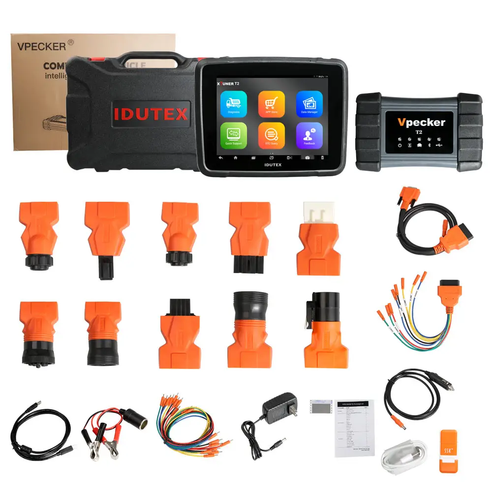 XTUNER T2 WIFI & USB OBD 2 Autoscaner Tool Voor Zware Truck Auto Intelligent Diagnostic Tool DPF Reset Gratis update Online