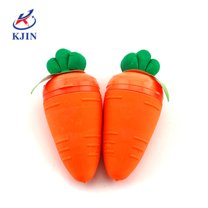 Gommes à effacer fantaisie et mignonnes en forme de microphones de maïs, de pistolets jouets et de gâteaux de carottes 2 en 1 avec <span class=keywords><strong>taille</strong></span>-<span class=keywords><strong>crayon</strong></span> pour enfants, 2023 - Product Image 3