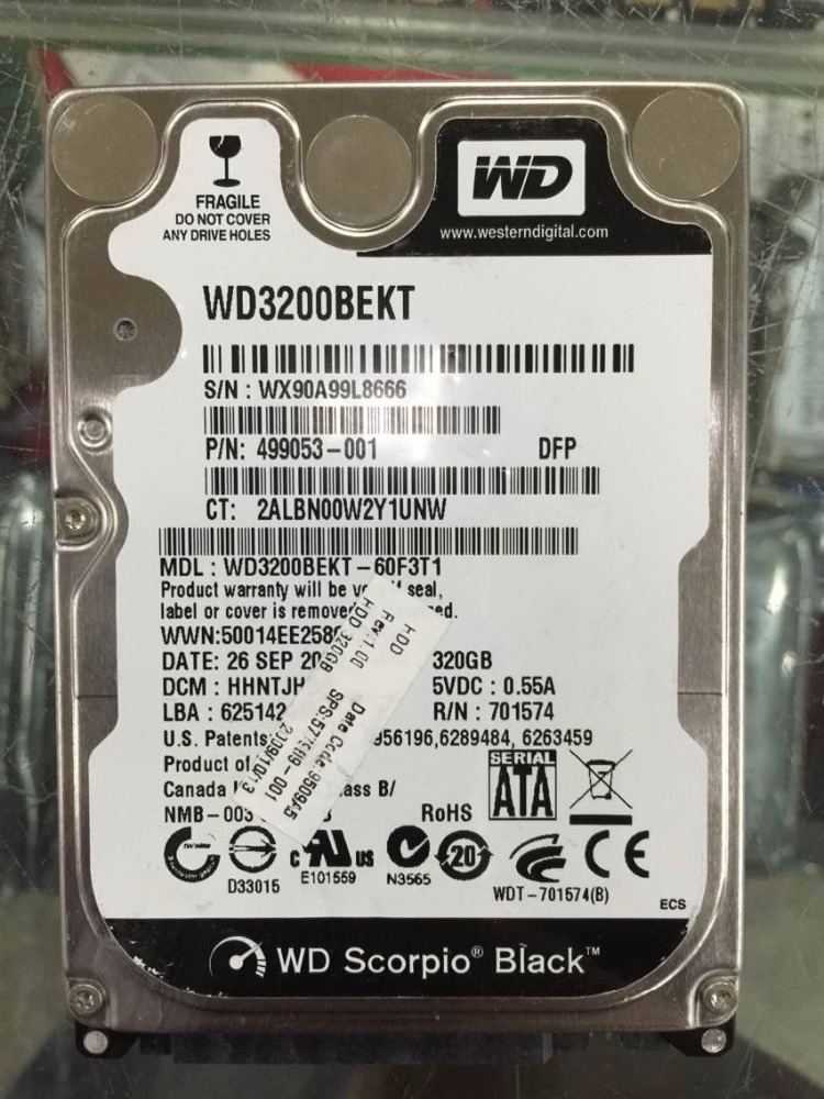 2.5'' SATA HDD 320GB - Wholesale Hard Drive for Laptop