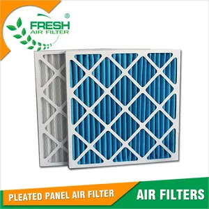 Marco de cartón filtro de aire del panel plisado plegable filtro de aire primario G4