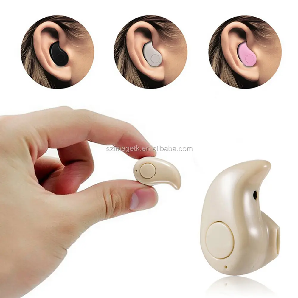 2015 spor mini görünmez kulaklık tel olmadan, kablosuz gizli kulaklık hd mikrofon