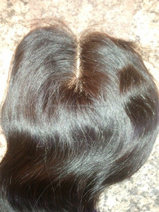 100% Extensions de cheveux humains naturels Remy fermetures de dentelle soyeuse Hairgrade indien - Product Image 4