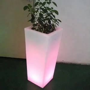 Rotomolding LED planter/flower pot,made of PE,OEM service