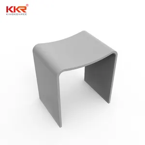 Artificial Stone Solid Surface Steen Hars Badkamer Kruk Stoel Shower Bench <strong>Bathroom</strong> Shower <strong>Stool</strong> - Product Image 1