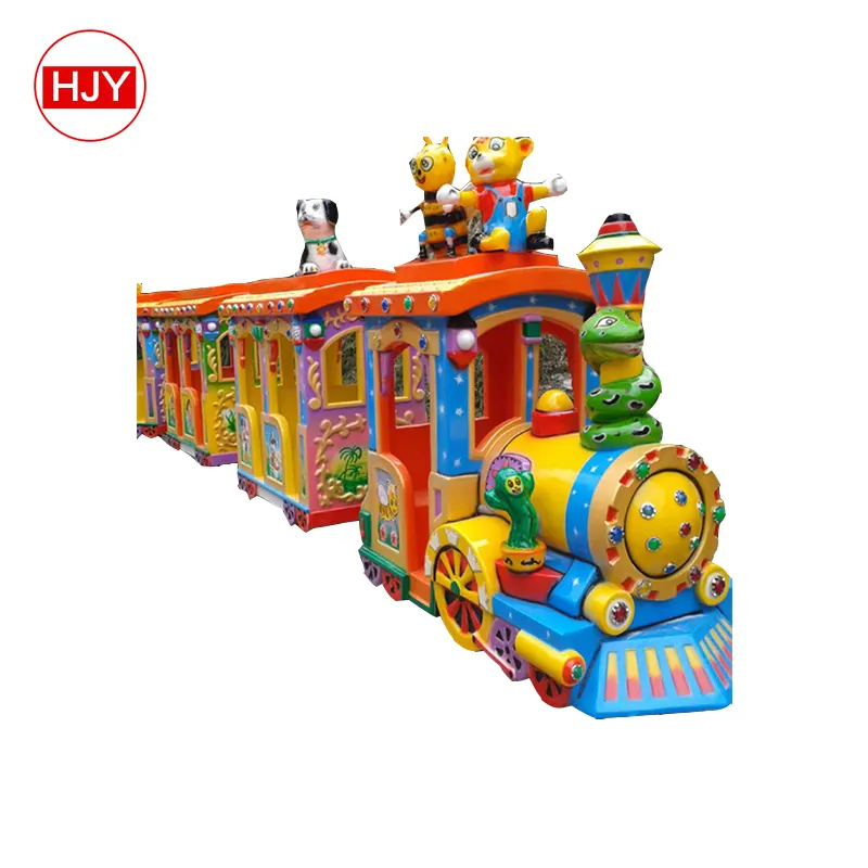 Fantastic!Playground kids train park rides children track train