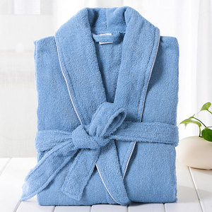 Peignoir pour femme personnalisé, 100% coton pur, peignoir de bain rose en tissu éponge avec logo - Product Image 5