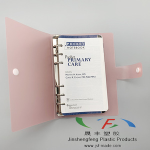 Màu Hồng Mờ Nhựa A6 Kích Thước Tập Tin Thư Mục <span class=keywords><strong>PP</strong></span> A6 Kích Thước 6 Vòng <span class=keywords><strong>Binder</strong></span> - Product Image 4