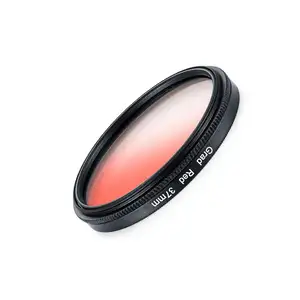 camera Gradual Red filter 37-82mm lens filter for Canon Nikon Sony