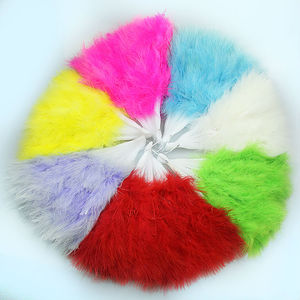 Fans de plumes de danse bon marché, Fans de plumes de dinde pour danseuse, spectacle de scène, décoration de fête, vente en gros - Product Image 2