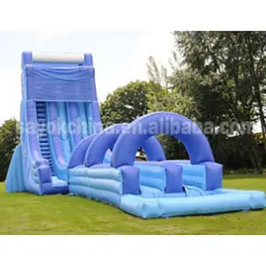 Hurricane Inflatable Slide Outdoor Banzai Sidewinder Falls Inflatable Water Slide Kids Adults Inflatable