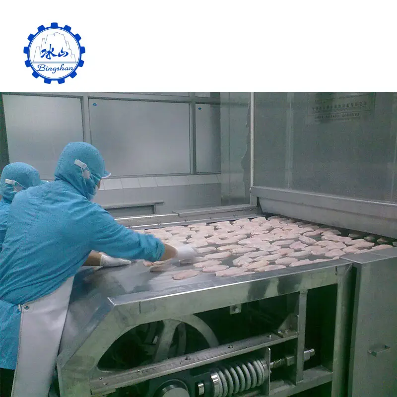 Iqf frozen french fries potato chips production line fish freezing tunnel industrial freezer price