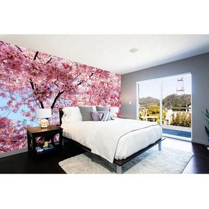 Papel de pared impermeable 3d, tapiz con diseño de amor de bandeau, Sakura 3d, Fondo de TV, murales, papel tapiz - Product Image 2