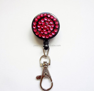 <span class=keywords><strong>Porte</strong></span>-<span class=keywords><strong>badge</strong></span> yoyo rétractable de haute qualité <span class=keywords><strong>Porte</strong></span>-carte d'identité yoyo rétractable en <span class=keywords><strong>strass</strong></span> - Product Image 3