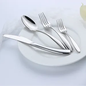 2018 chinese cutlery stainless silver ware set of spoon and fork